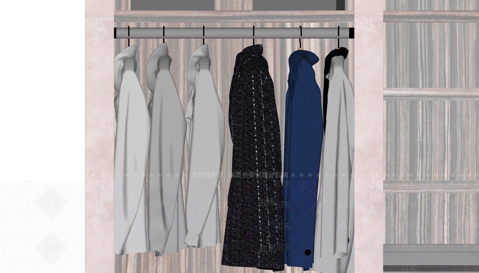 现代服装SU模型下载【ID:1102079493】