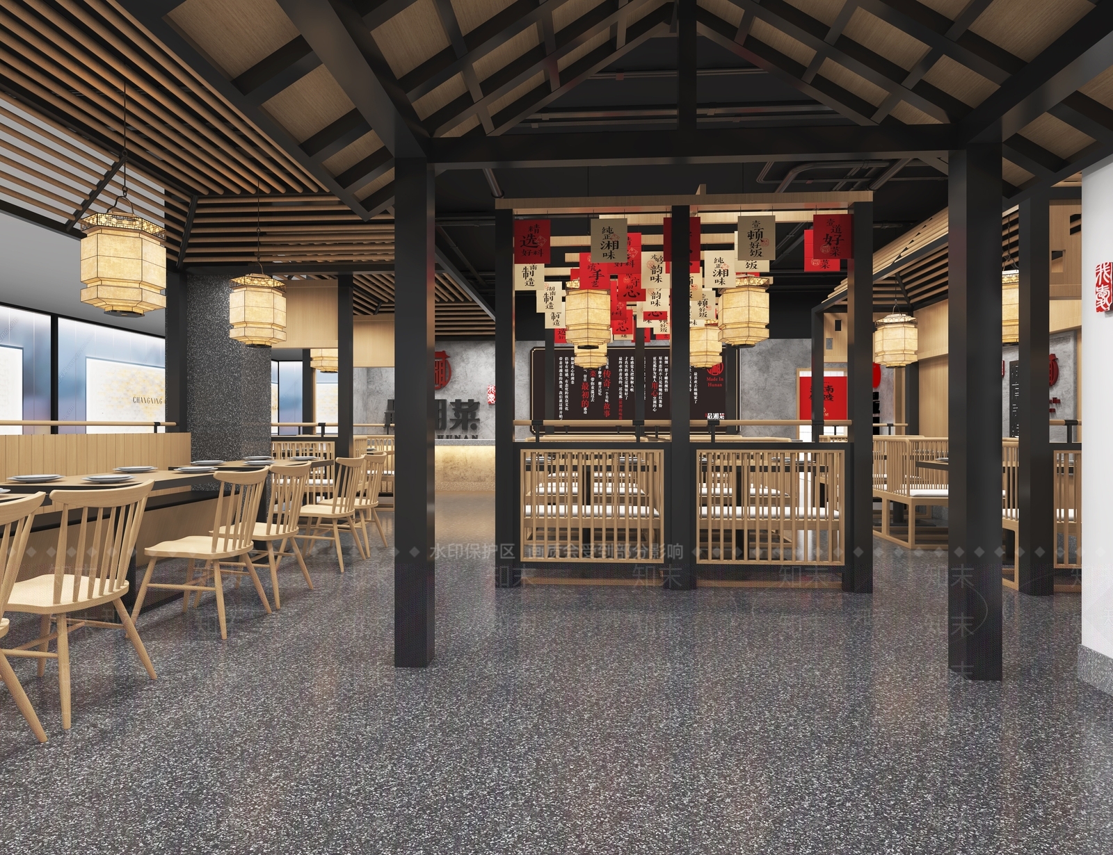 现代火锅店3D模型下载【ID:1102087871】