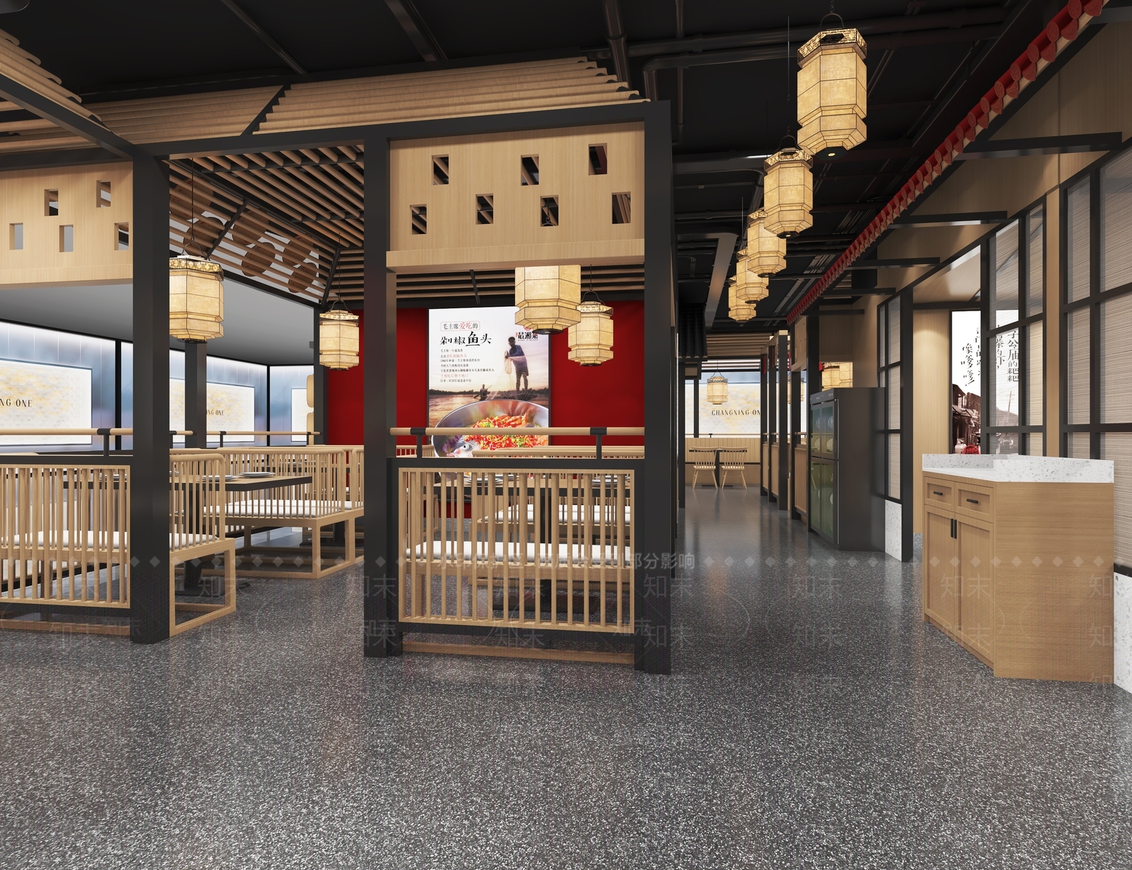 现代火锅店3D模型下载【ID:1102087871】