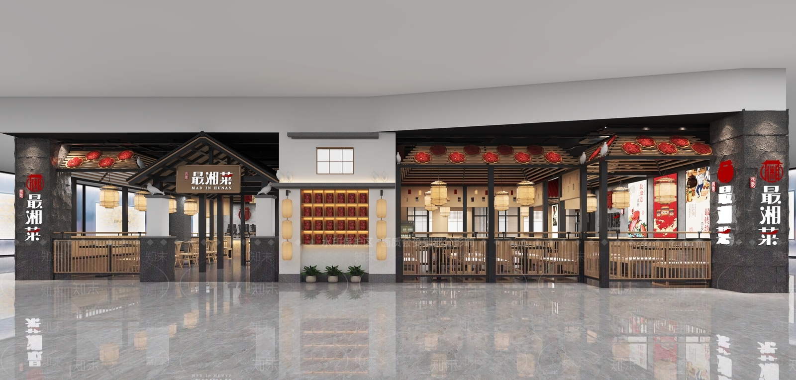 现代火锅店3D模型下载【ID:1102087871】