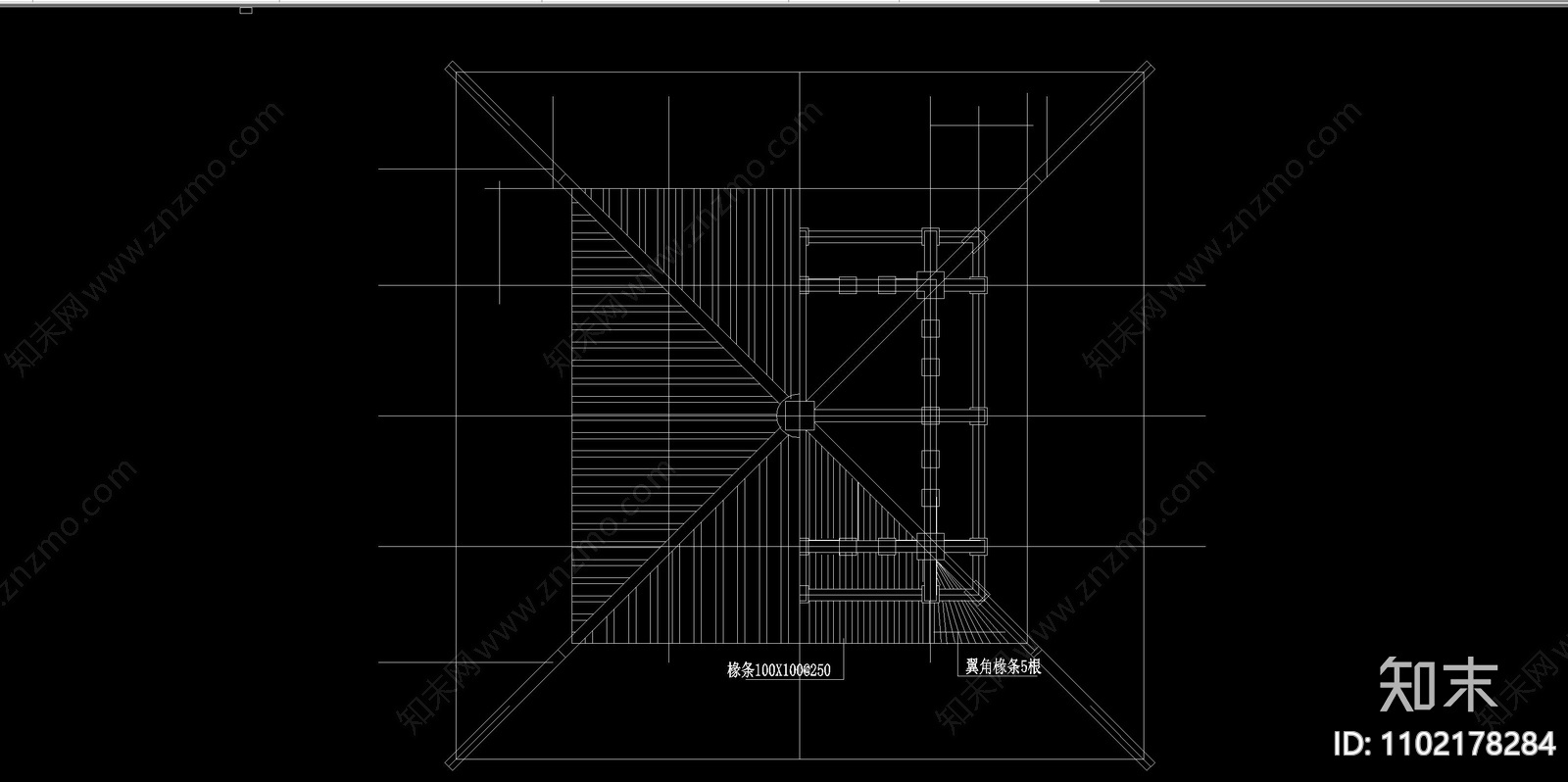 古建筑钟鼓楼装修图cad施工图下载【ID:1102178284】