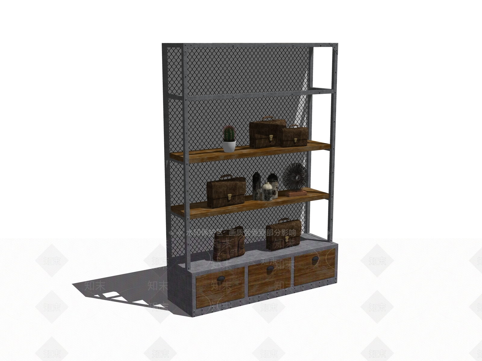 工业展示架SU模型下载【ID:1102099548】