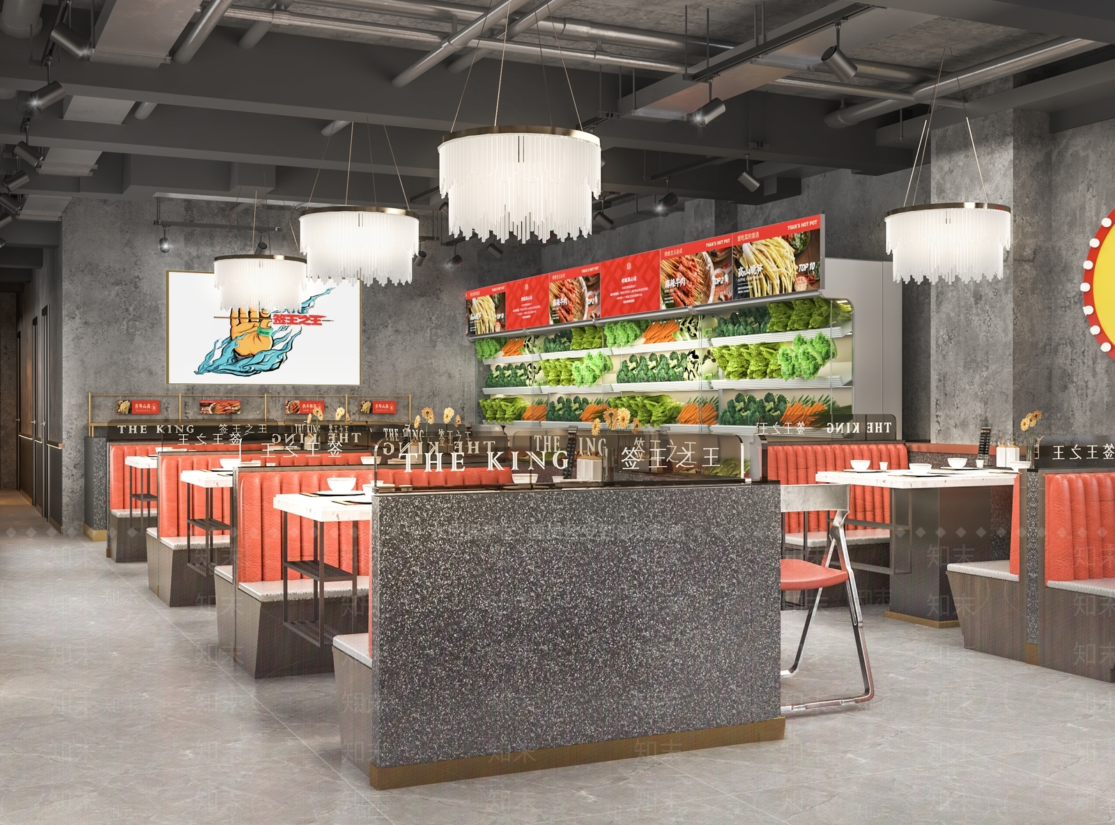 现代串串香火锅店3D模型下载【ID:1102103803】