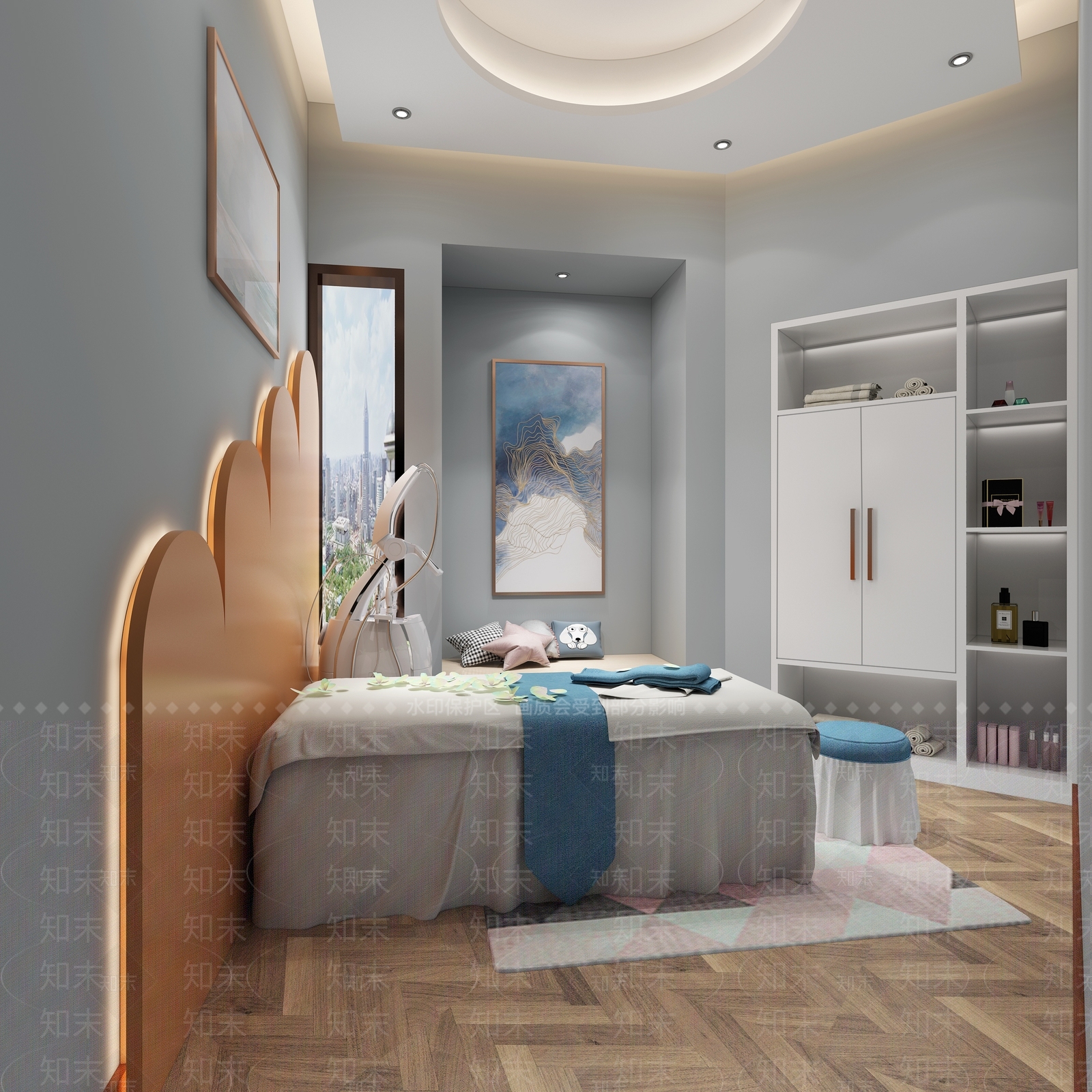 北欧足浴会所3D模型下载【ID:1102131901】