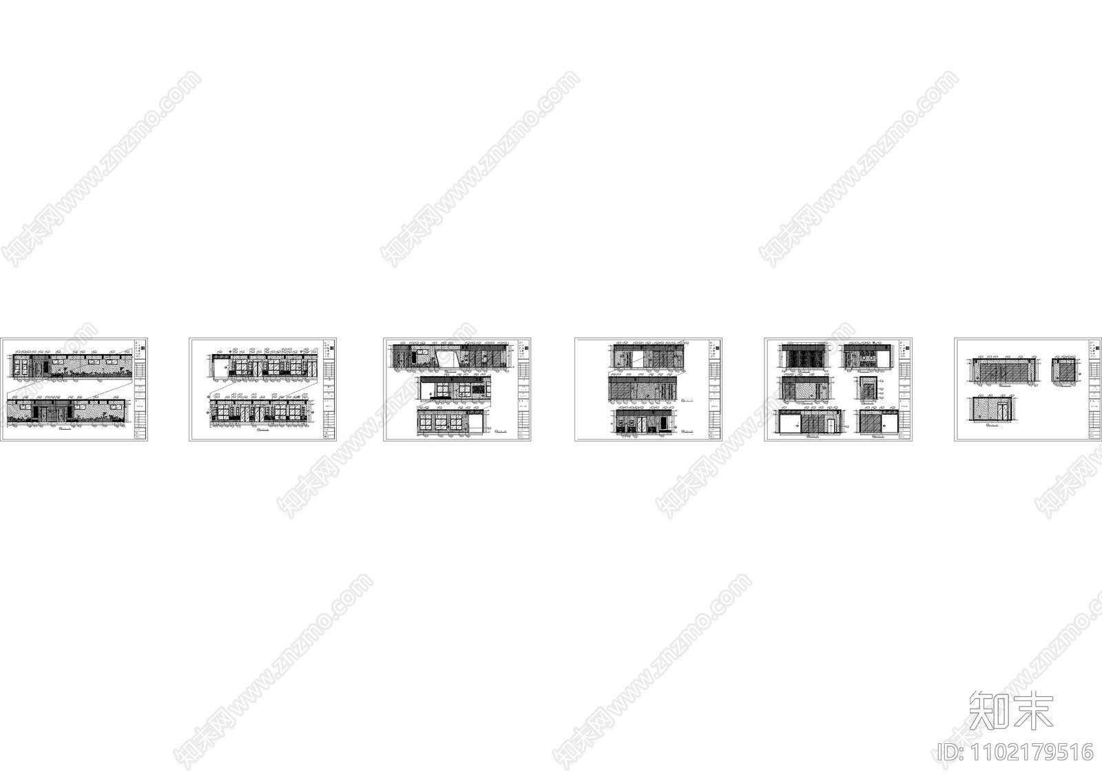 幼儿园过道立面cad施工图下载【ID:1102179516】