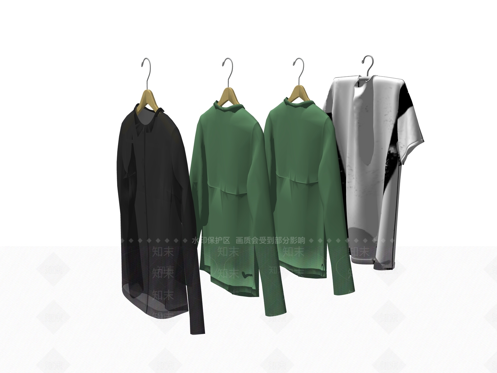 现代服装SU模型下载【ID:1102191714】