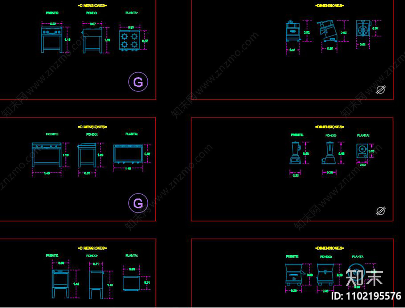 咖啡厅设备CAD图库施工图下载【ID:1102195576】