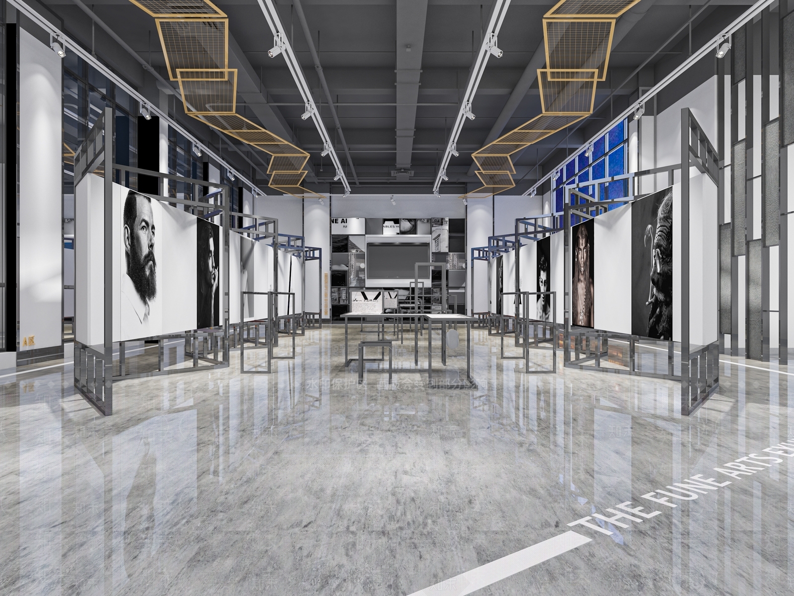 文化展厅SU模型精品下载_SketchUp模型_知末网
