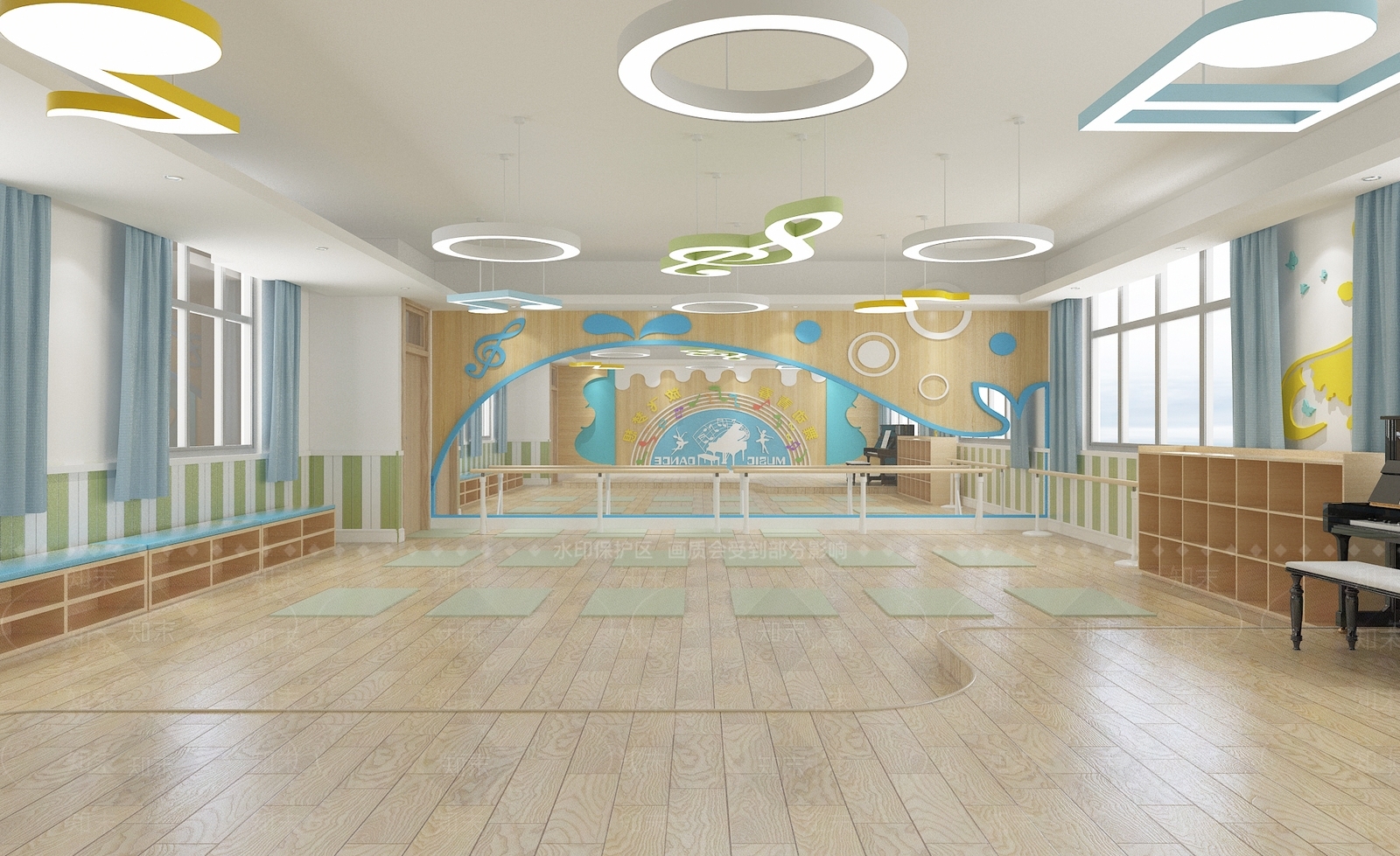 现代教室3D模型下载【ID:1102197124】