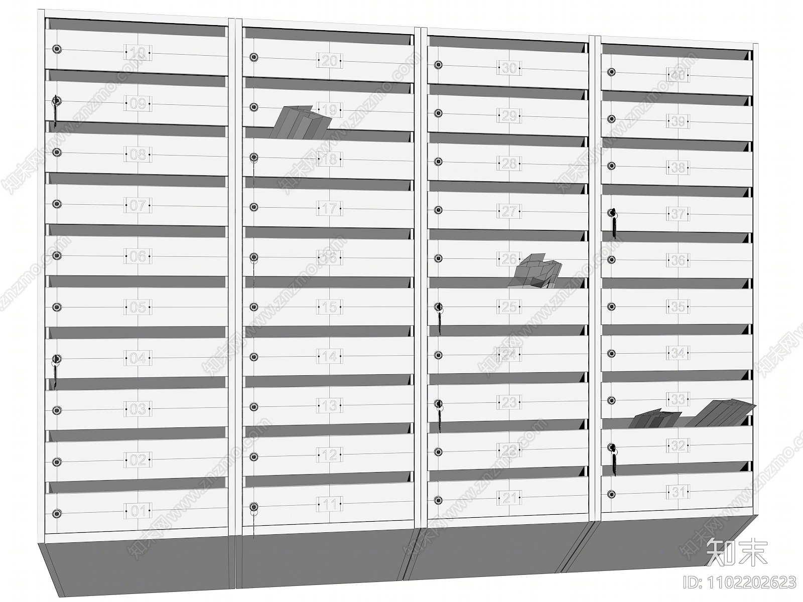 现代信箱3D模型下载【ID:1102202623】