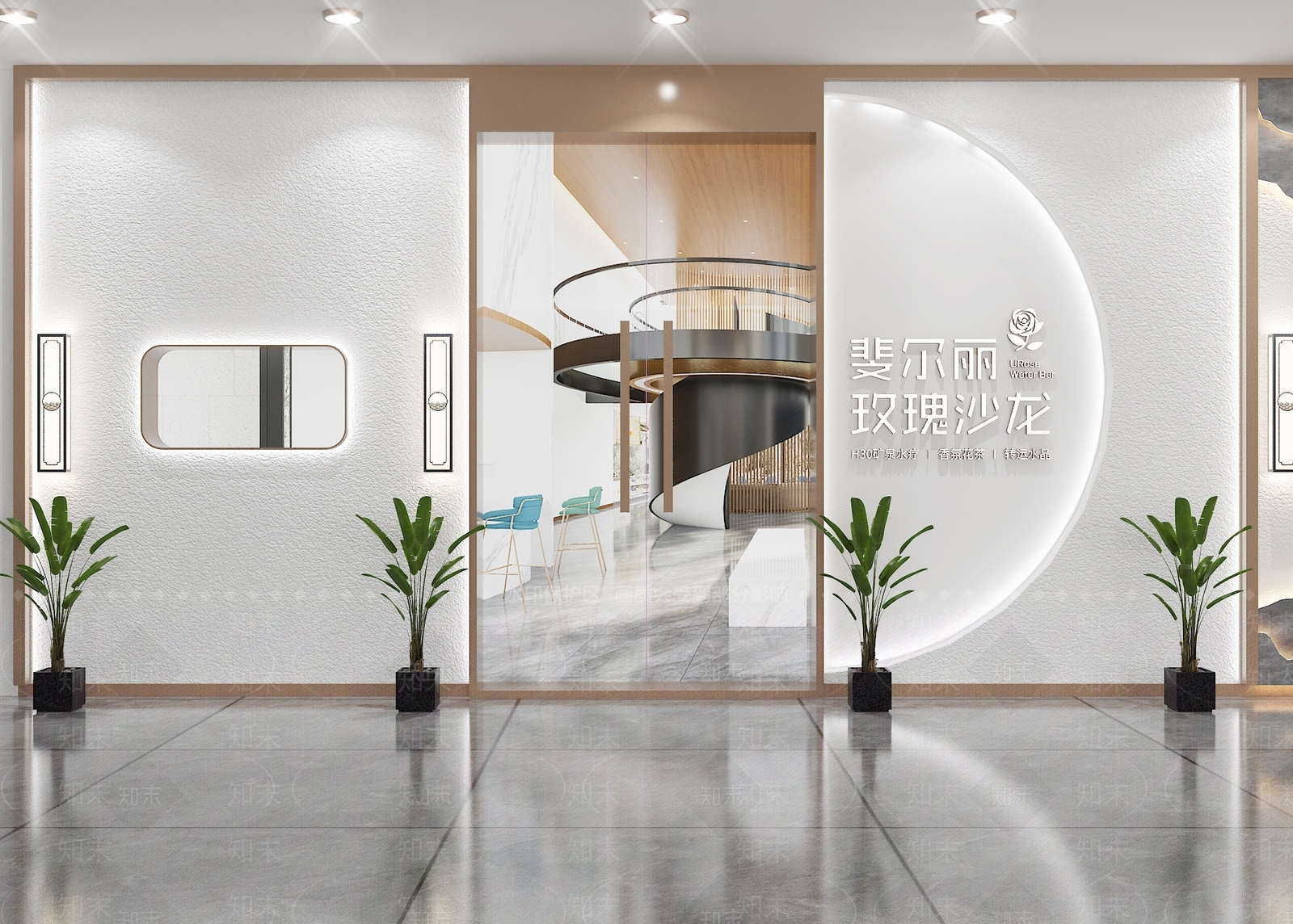 新中式足疗会所门头门面3D模型下载【ID:1102202800】