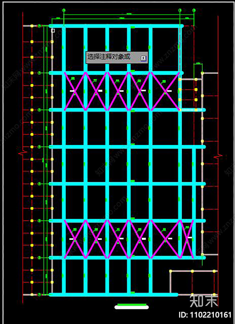 38米跨度大开间钢结构施工图施工图下载【ID:1102210161】