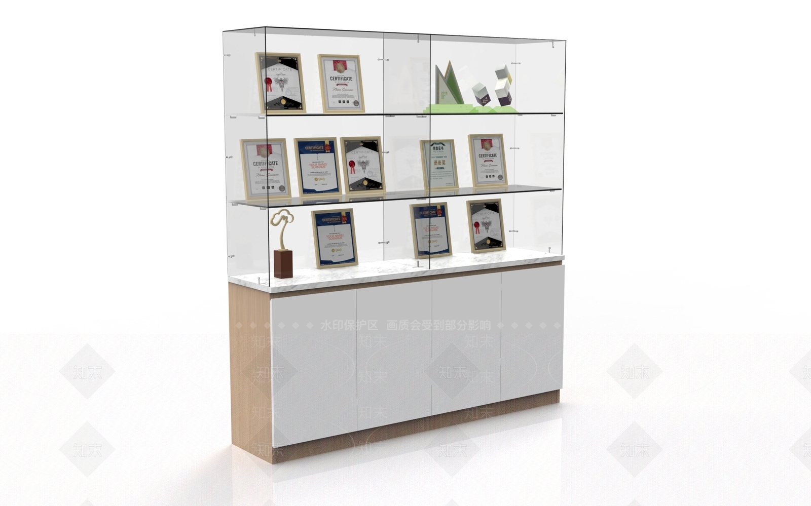 现代展柜SU模型下载【ID:1102214139】