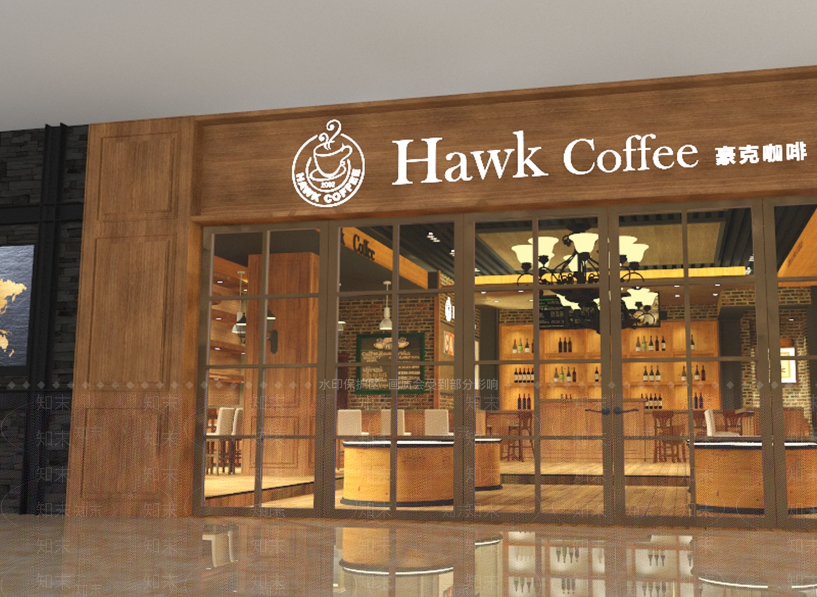 欧式咖啡厅SU模型下载【ID:1102221934】