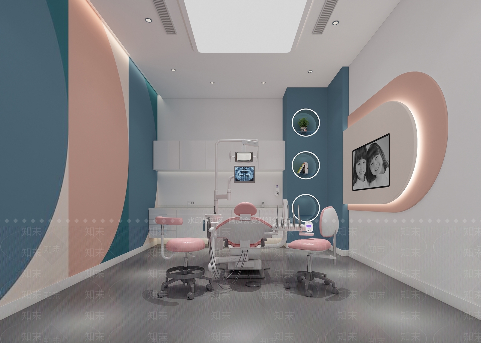 现代儿童牙医诊所3D模型下载【ID:1102227188】