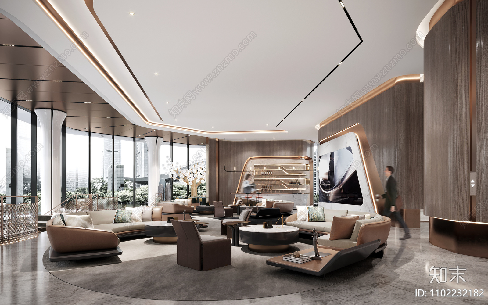 售楼处cad施工图下载【ID:1102232182】