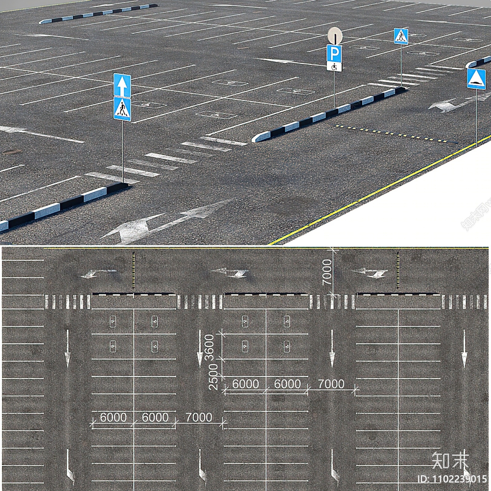 现代停车场3D模型下载【ID:1102239015】