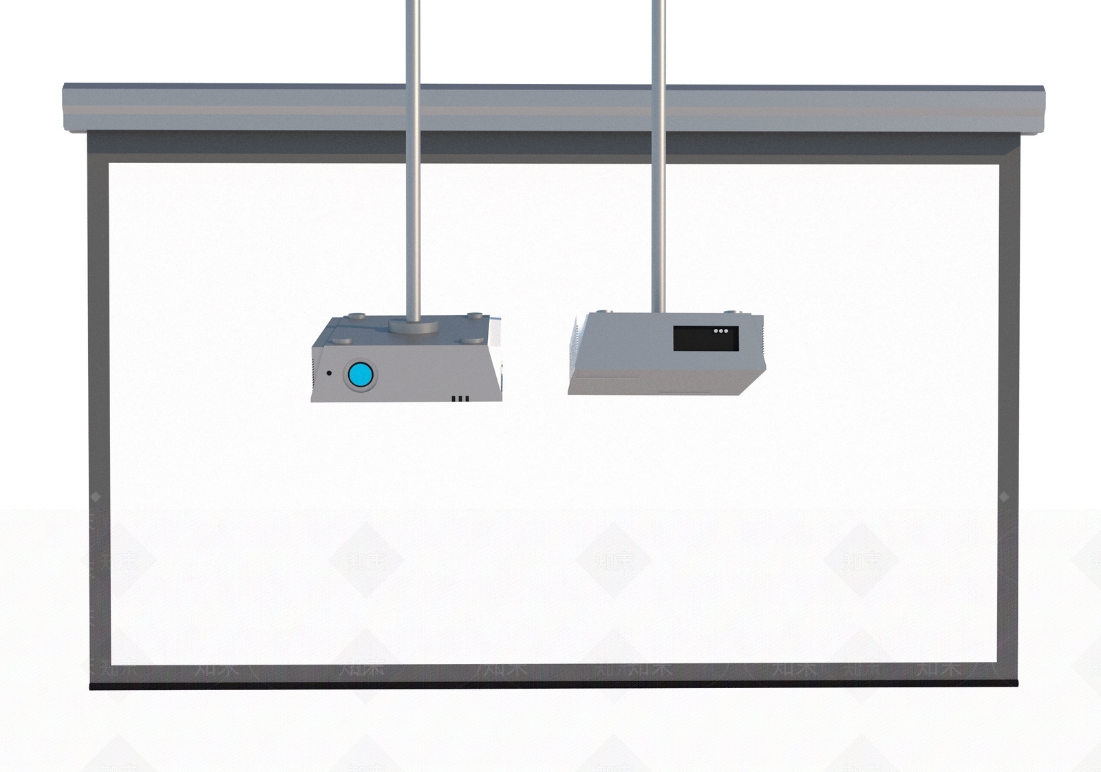 现代投影幕布SU模型下载【ID:1102244682】