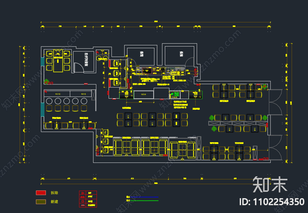 研磨时光甜品店施工图下载【ID:1102254350】