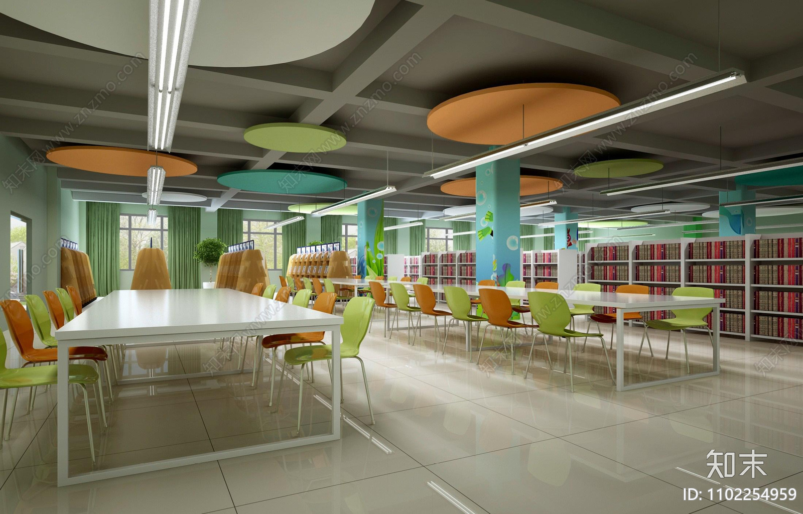 现代青少年宫室内装饰施工图下载【ID:1102254959】