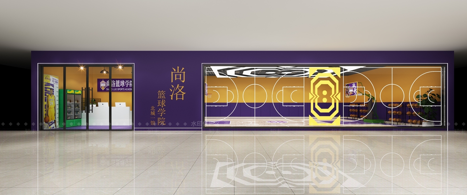 现代室内篮球场3D模型下载【ID:1102258868】