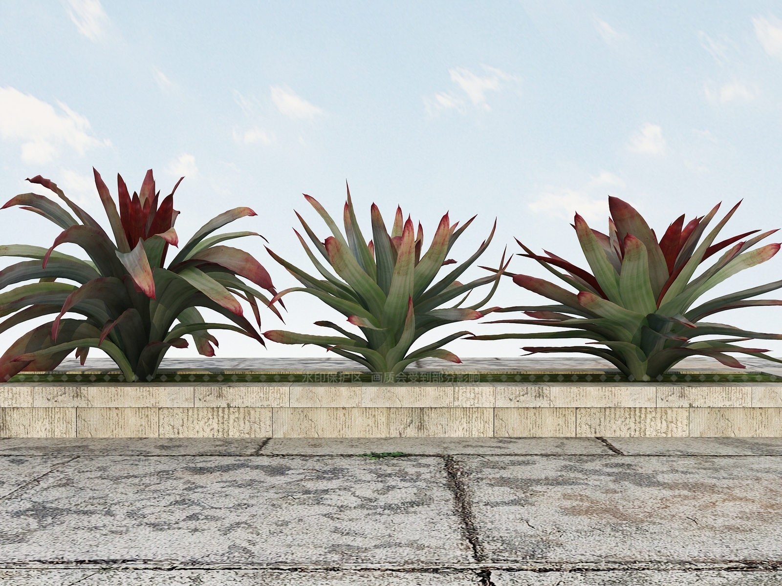 现代花坛3D模型下载【ID:1102294501】