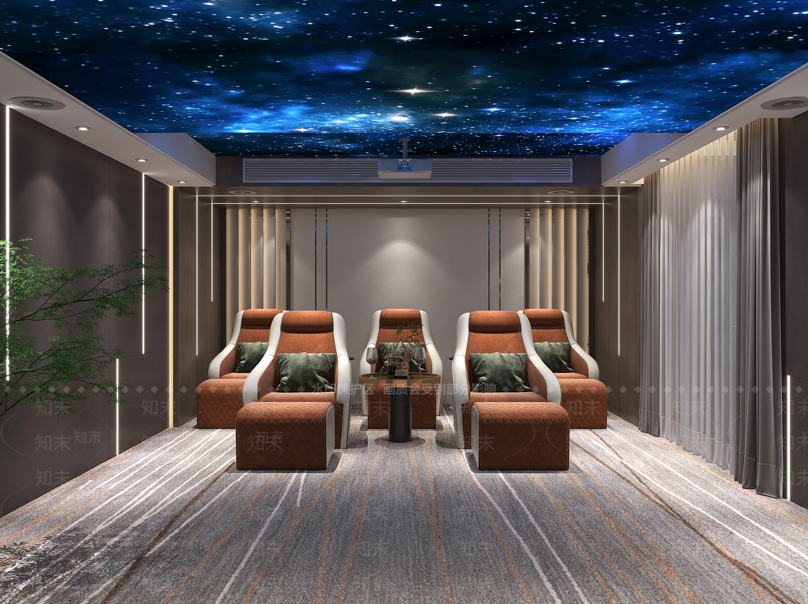 现代家居影音室3D模型下载【ID:1104562434】