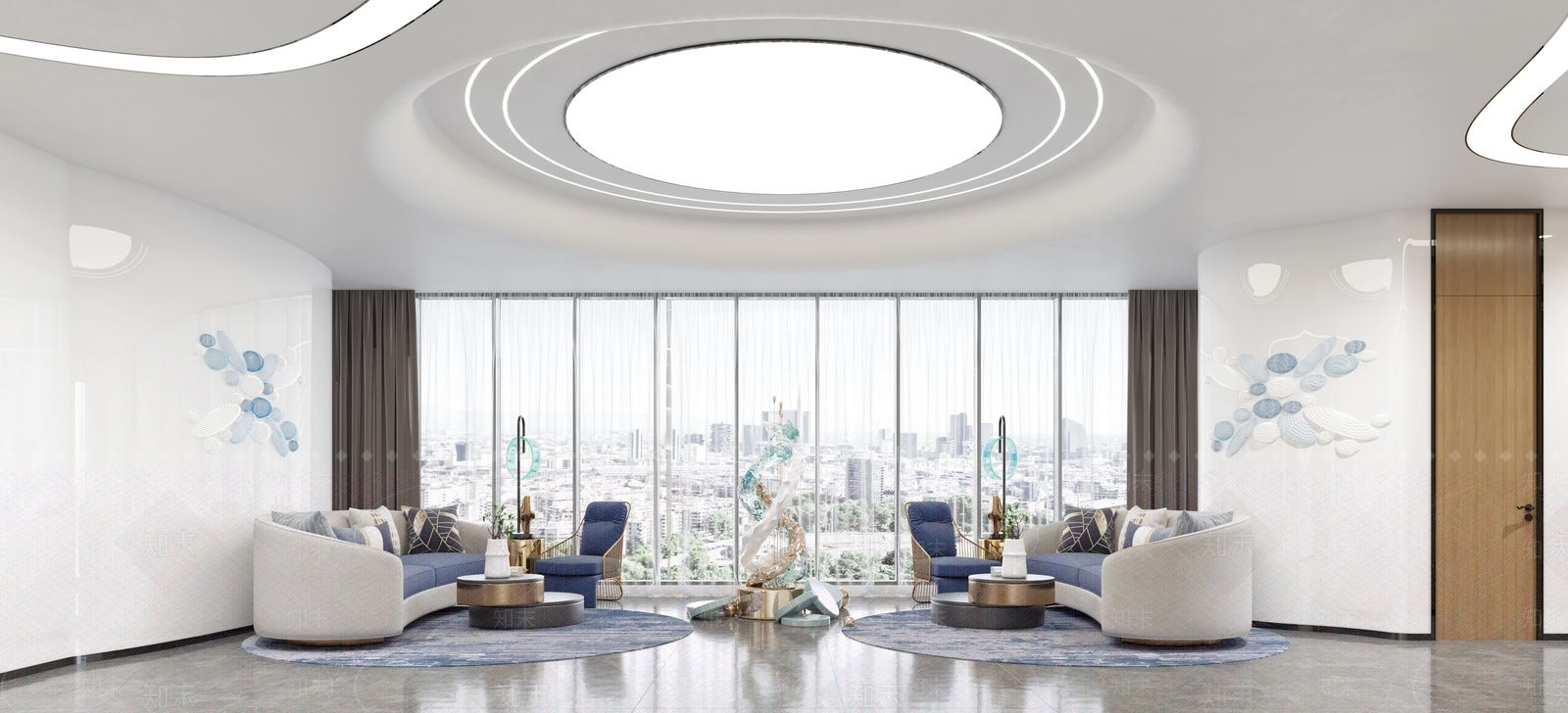 现代公司前台3D模型下载【ID:1102283975】