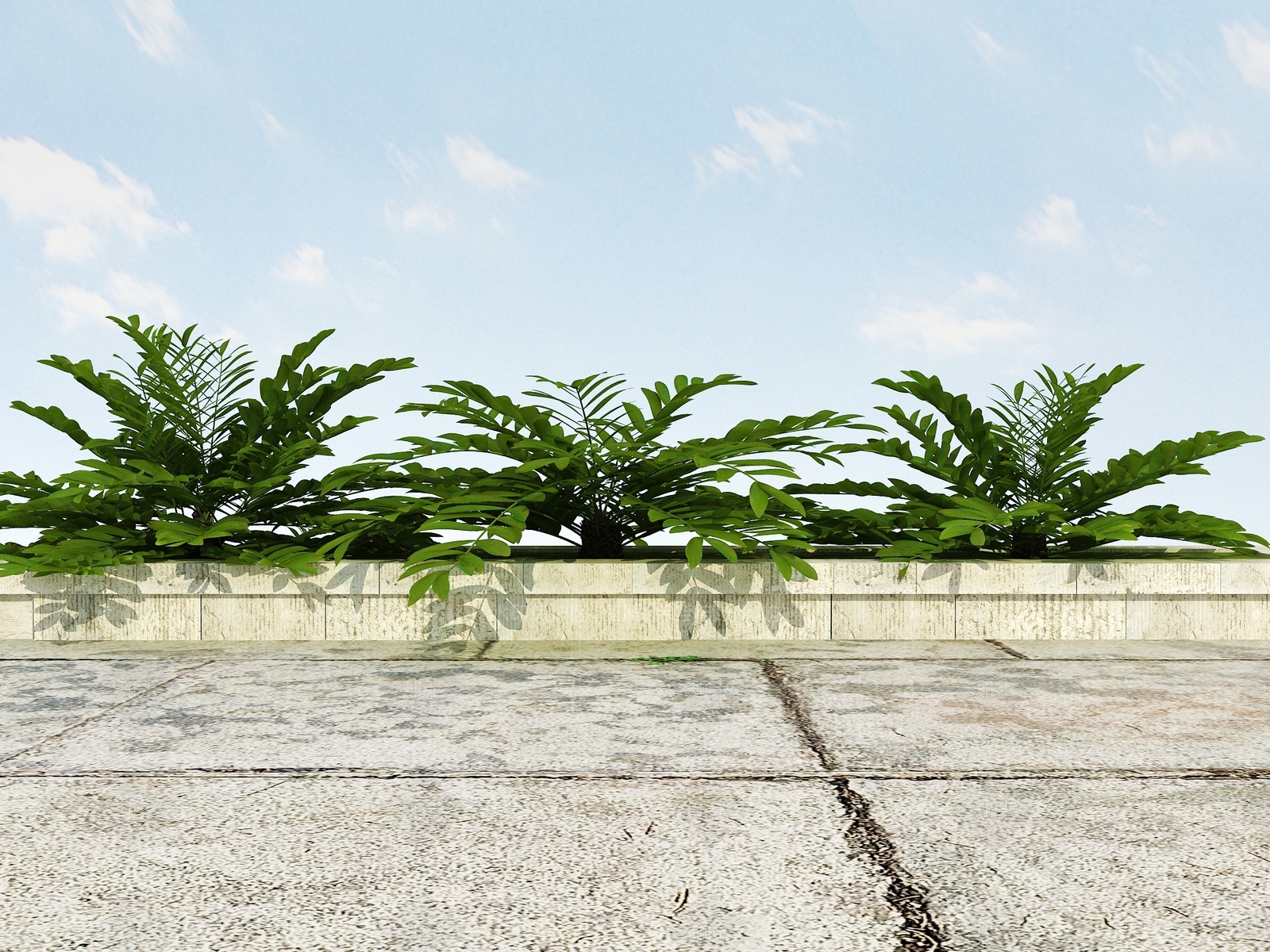 现代花坛3D模型下载【ID:1102294625】