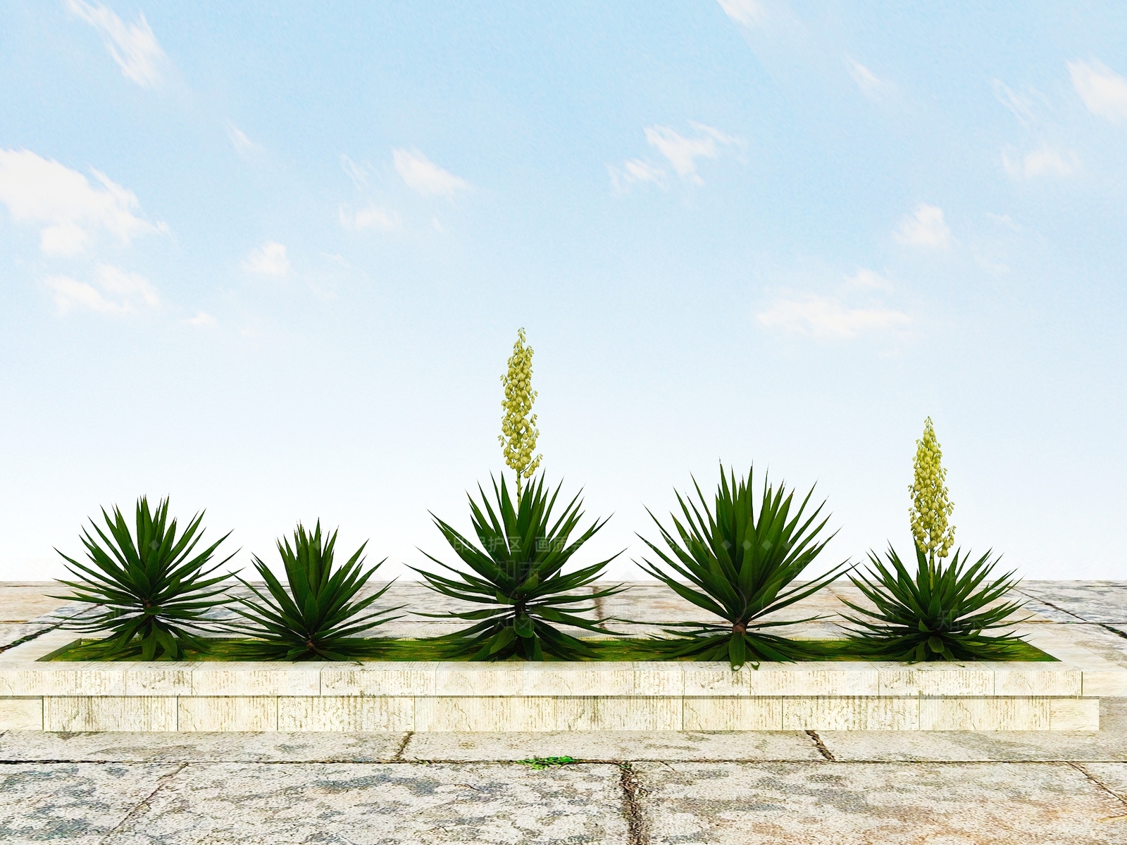 现代花坛3D模型下载【ID:1102295376】