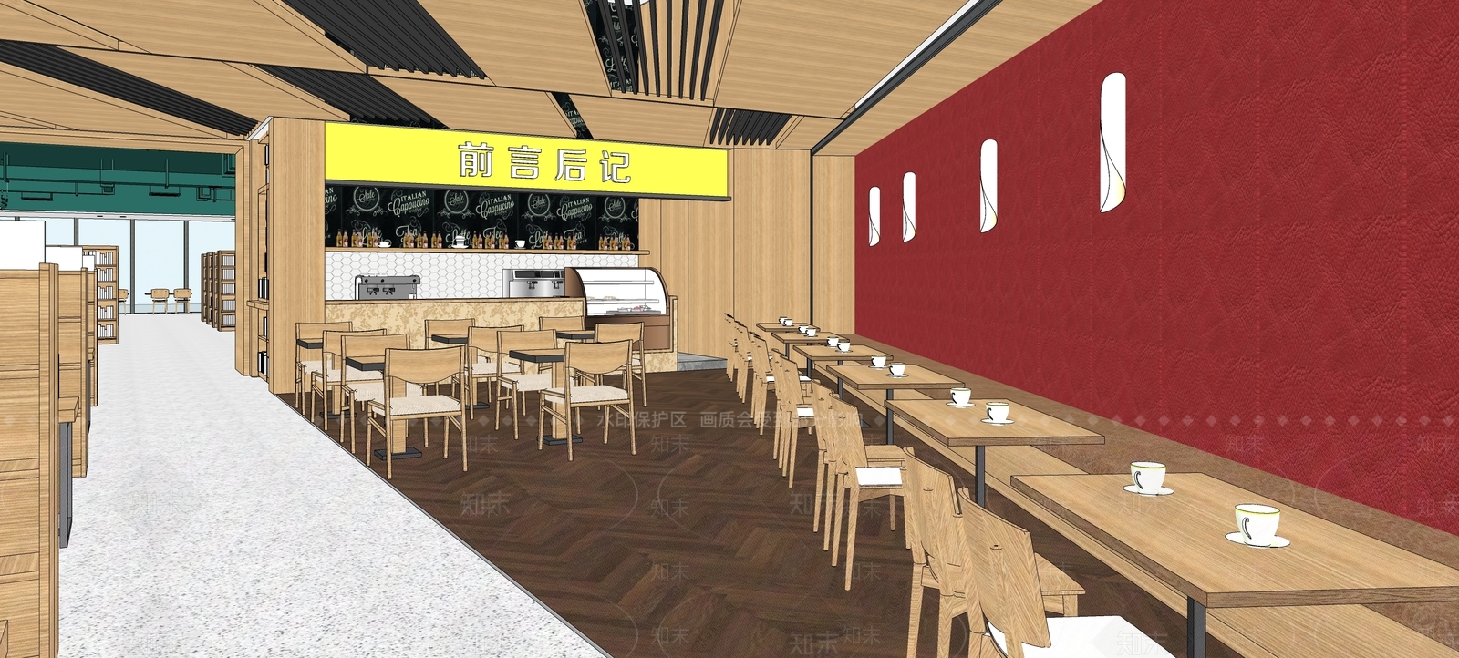 现代书店SU模型下载【ID:1102301776】