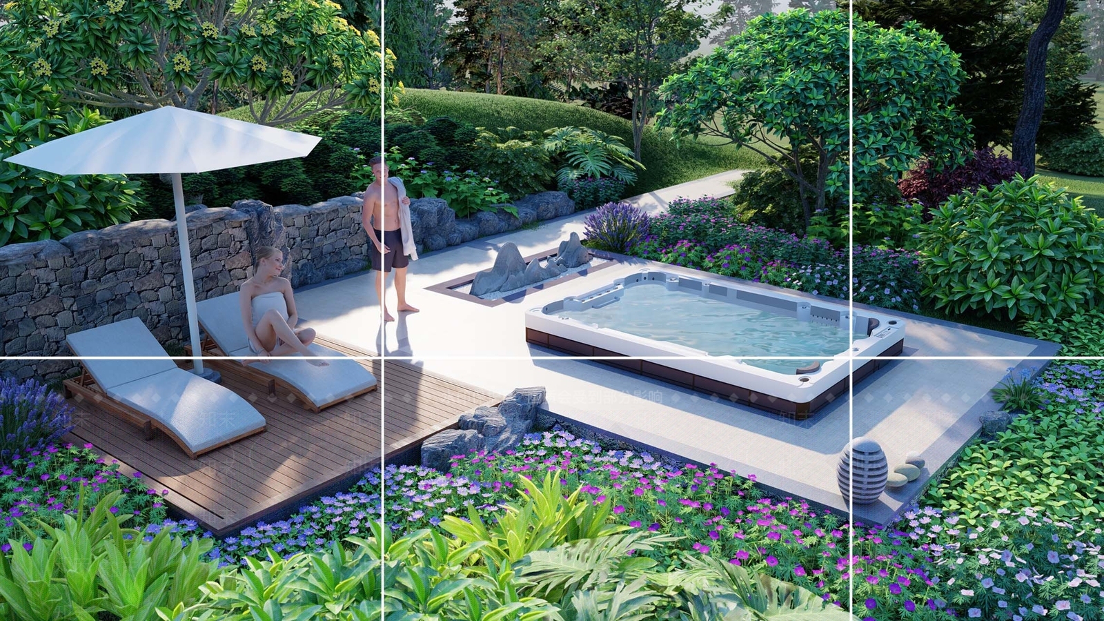 现代景观小品SU模型下载【ID:1102319549】