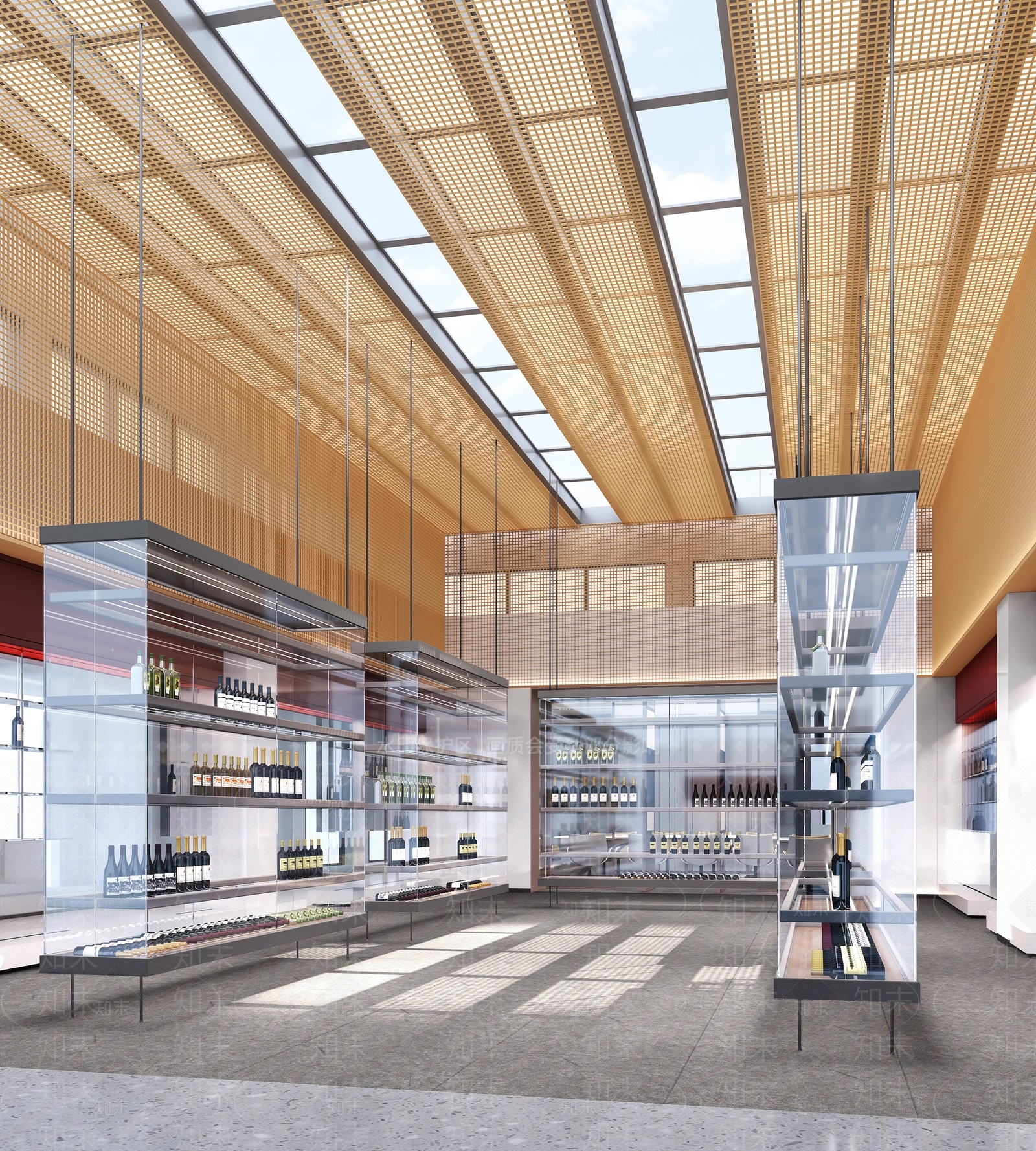 现代红酒展厅3D模型下载【ID:1103057953】