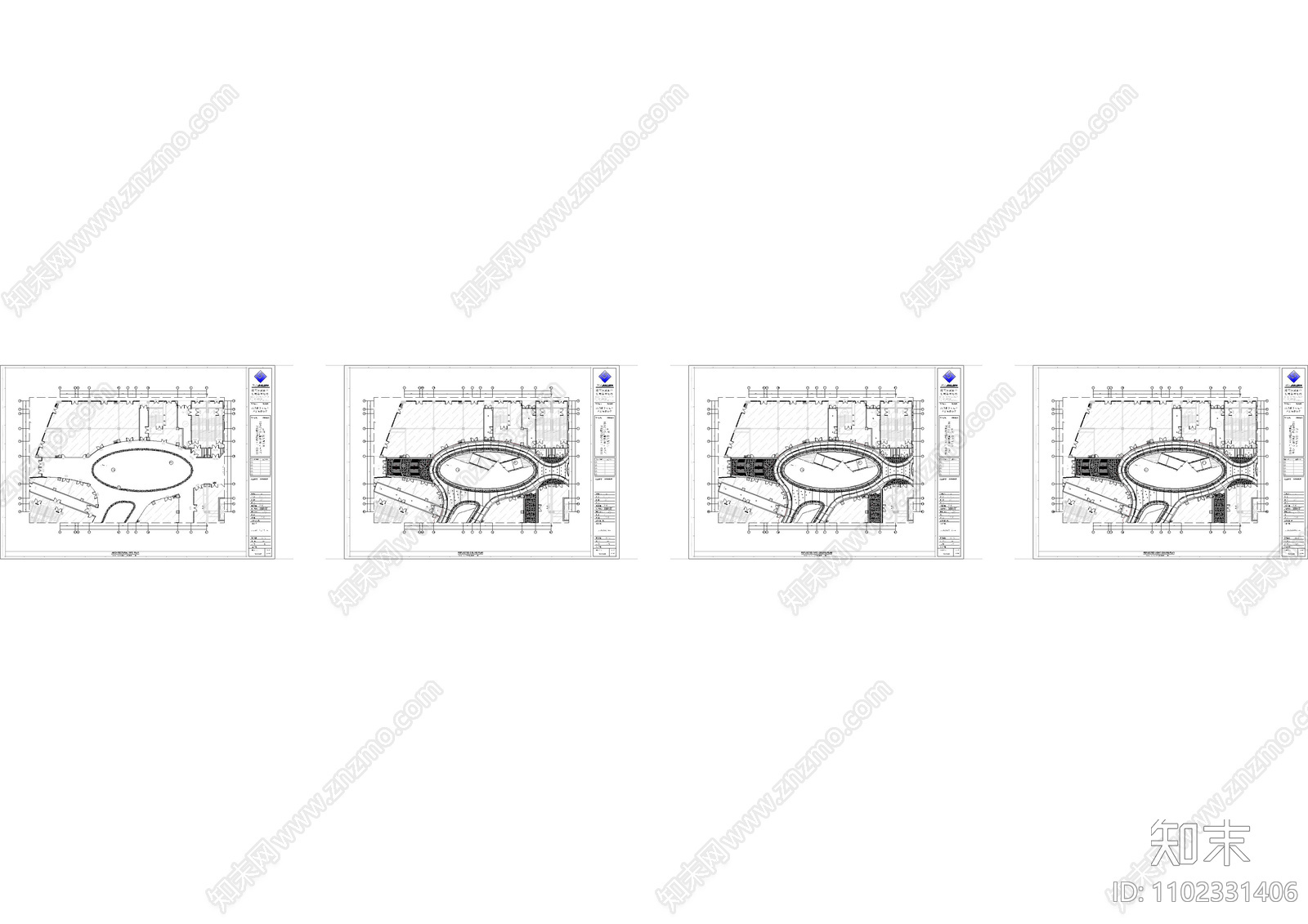 大型商场扶梯分平面cad施工图下载【ID:1102331406】