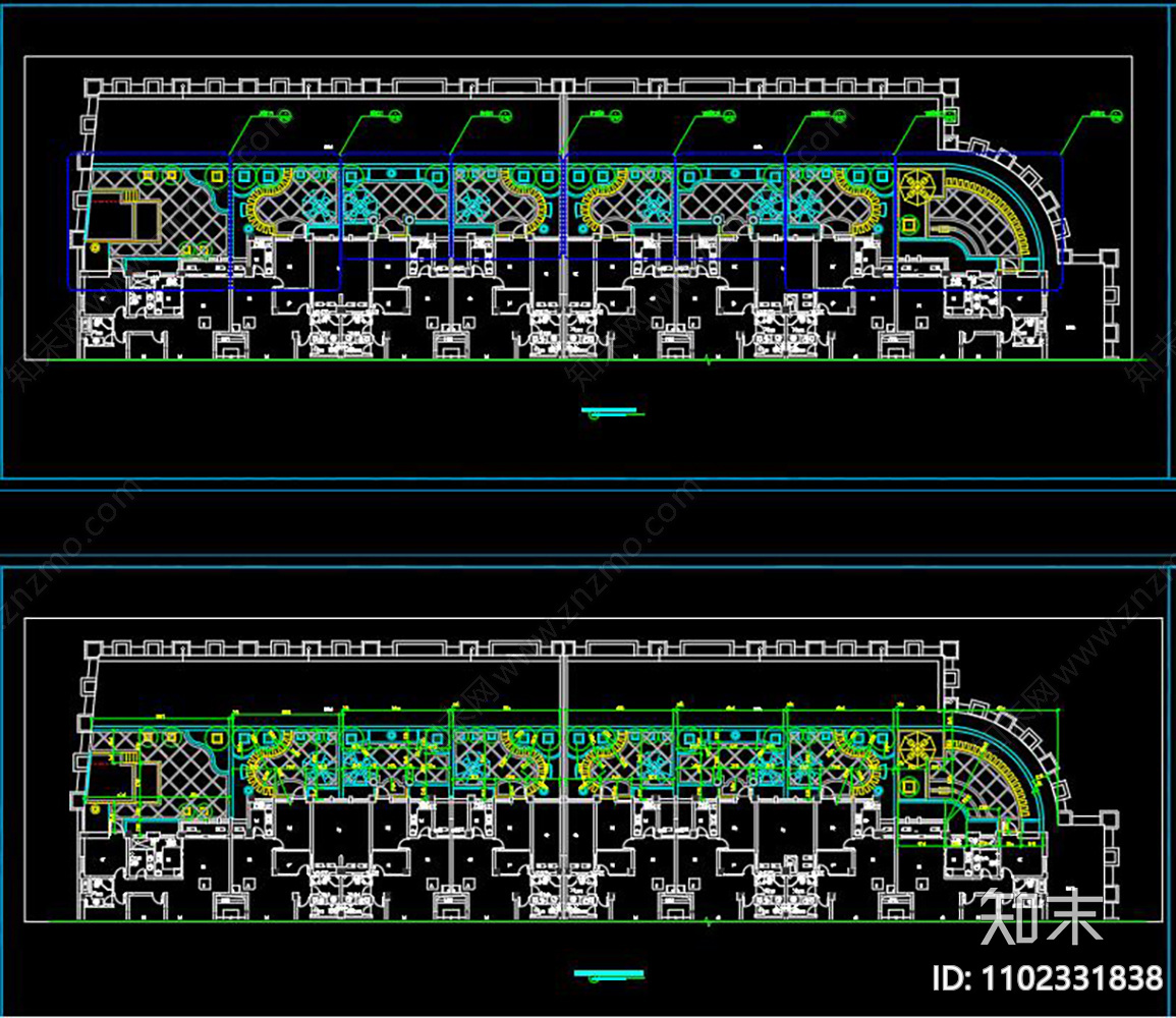 住宅楼屋顶花园景观工程施工图施工图下载【ID:1102331838】