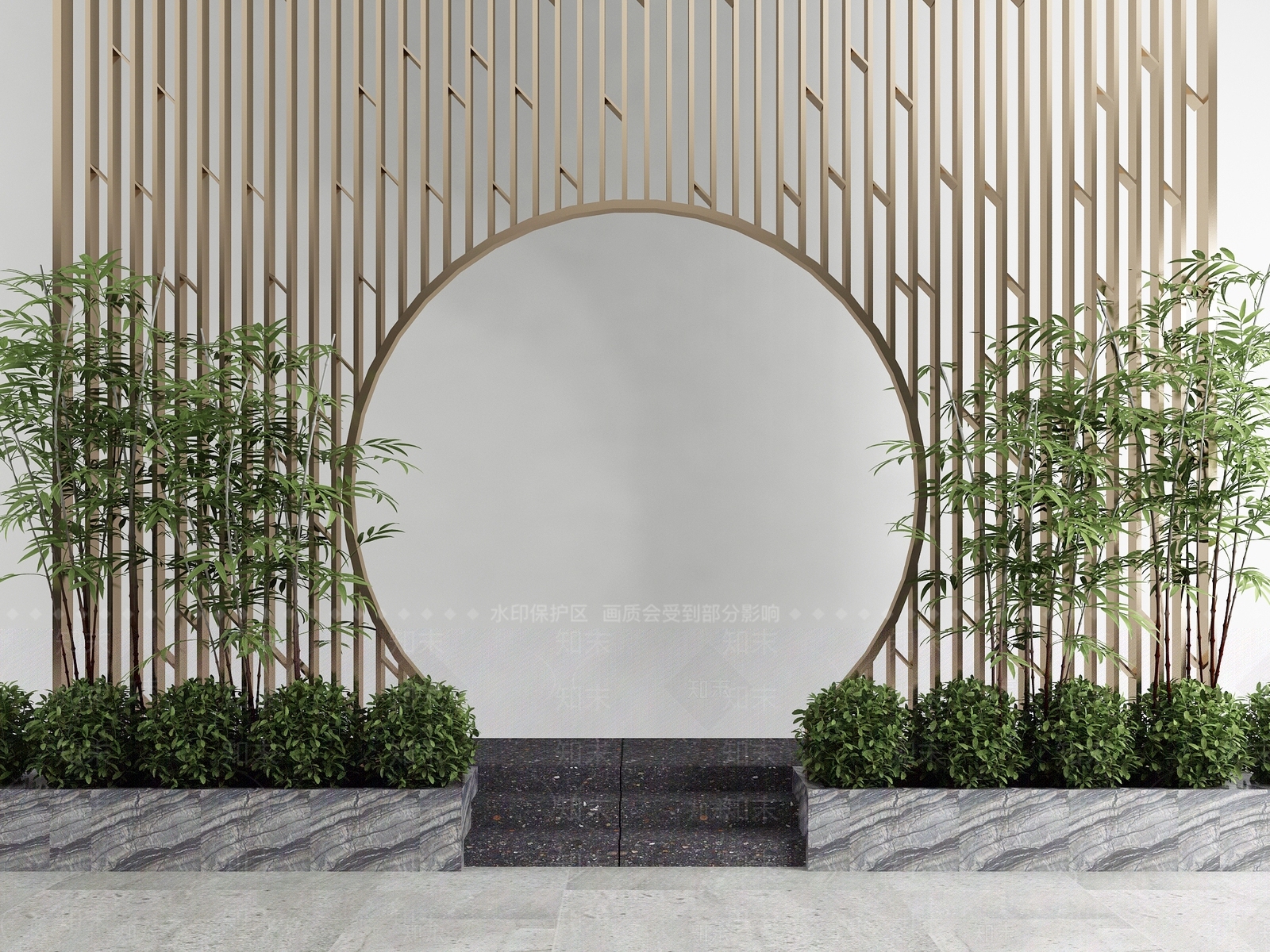 现代花坛3D模型下载【ID:1102342478】