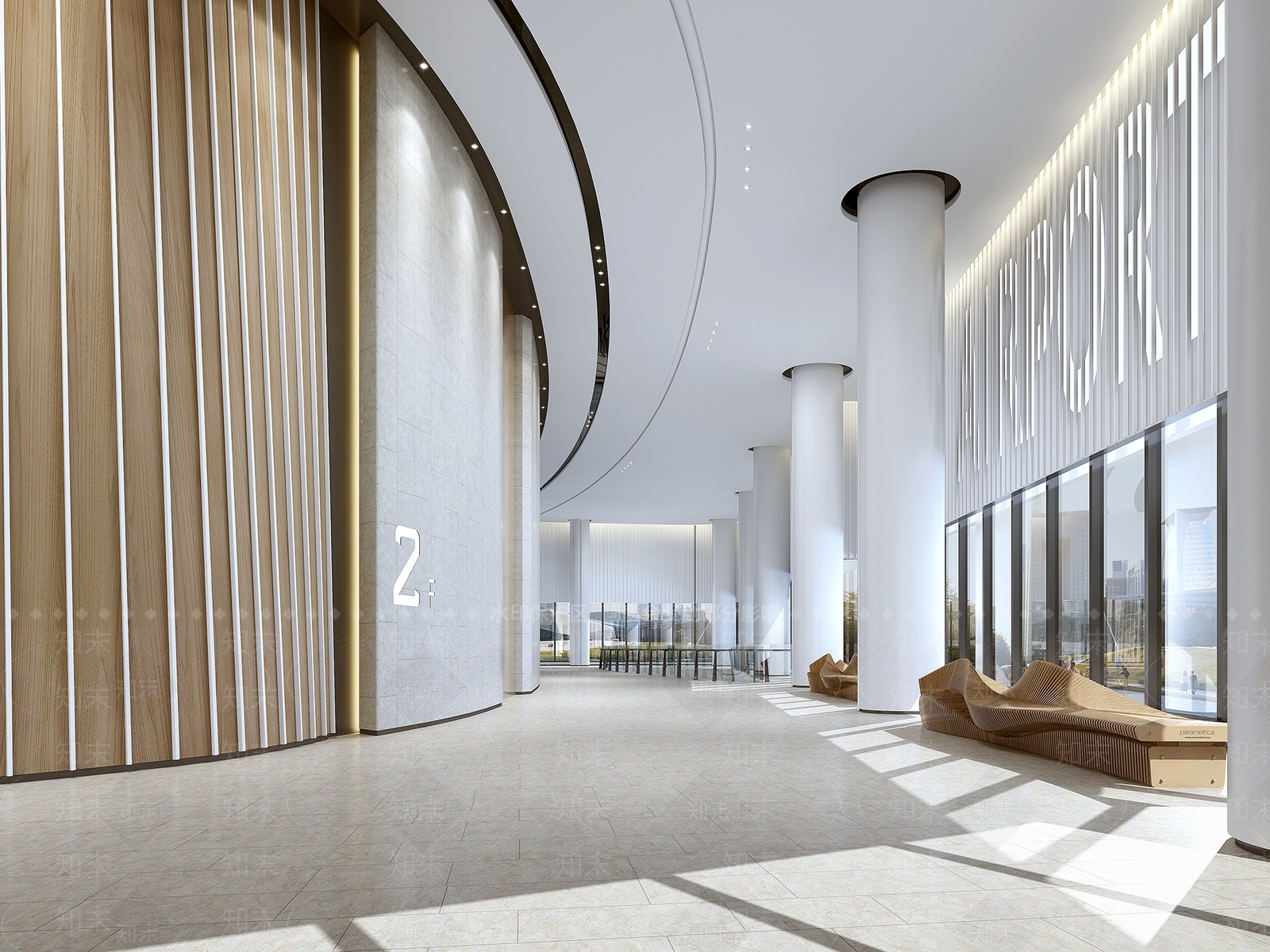 现代公司大厅3D模型下载【ID:1102458585】_知末3d模型网