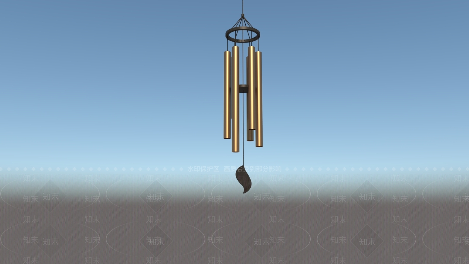 现代风铃SU模型下载【ID:1102460393】