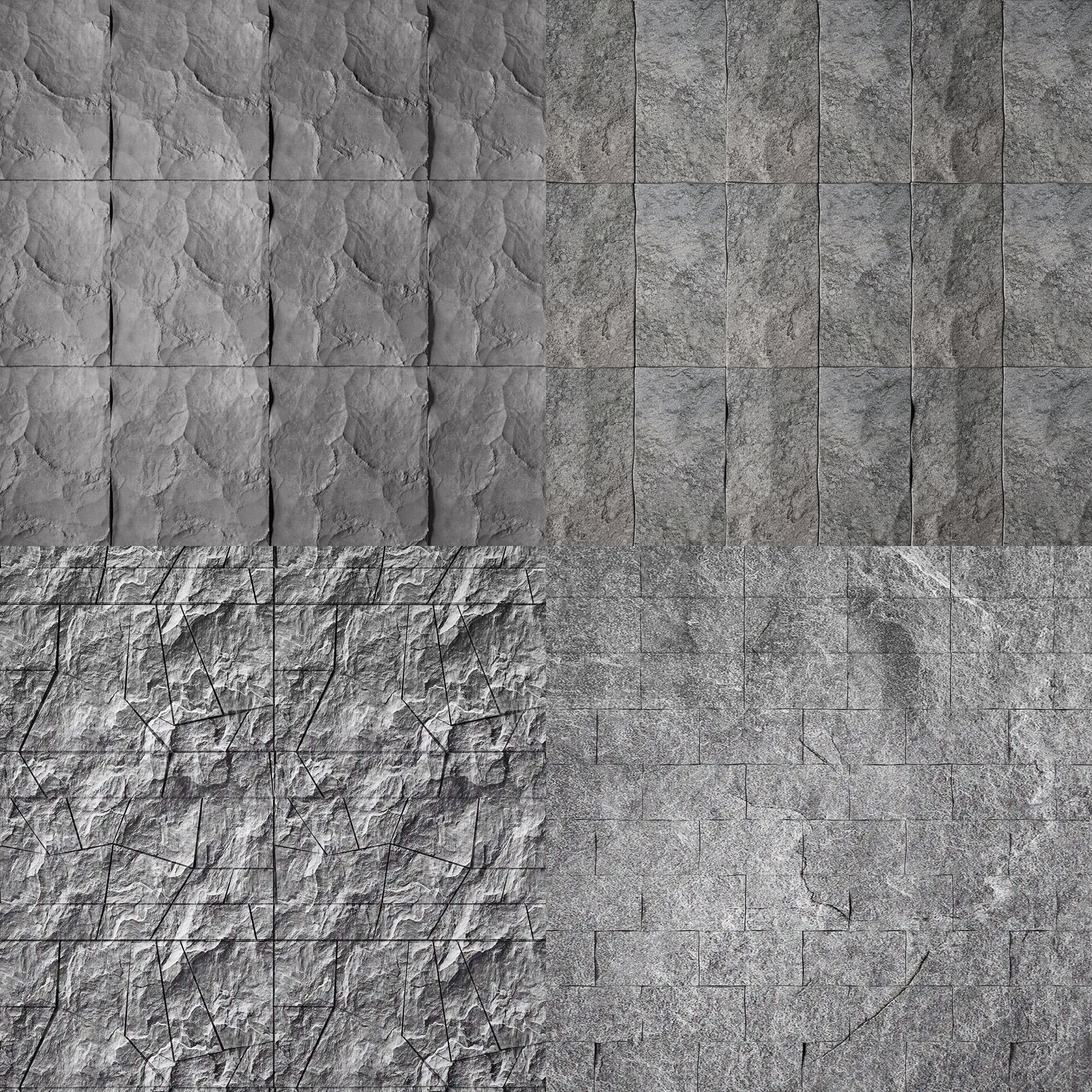 现代文化石背景墙3D模型下载【ID:1102462456】