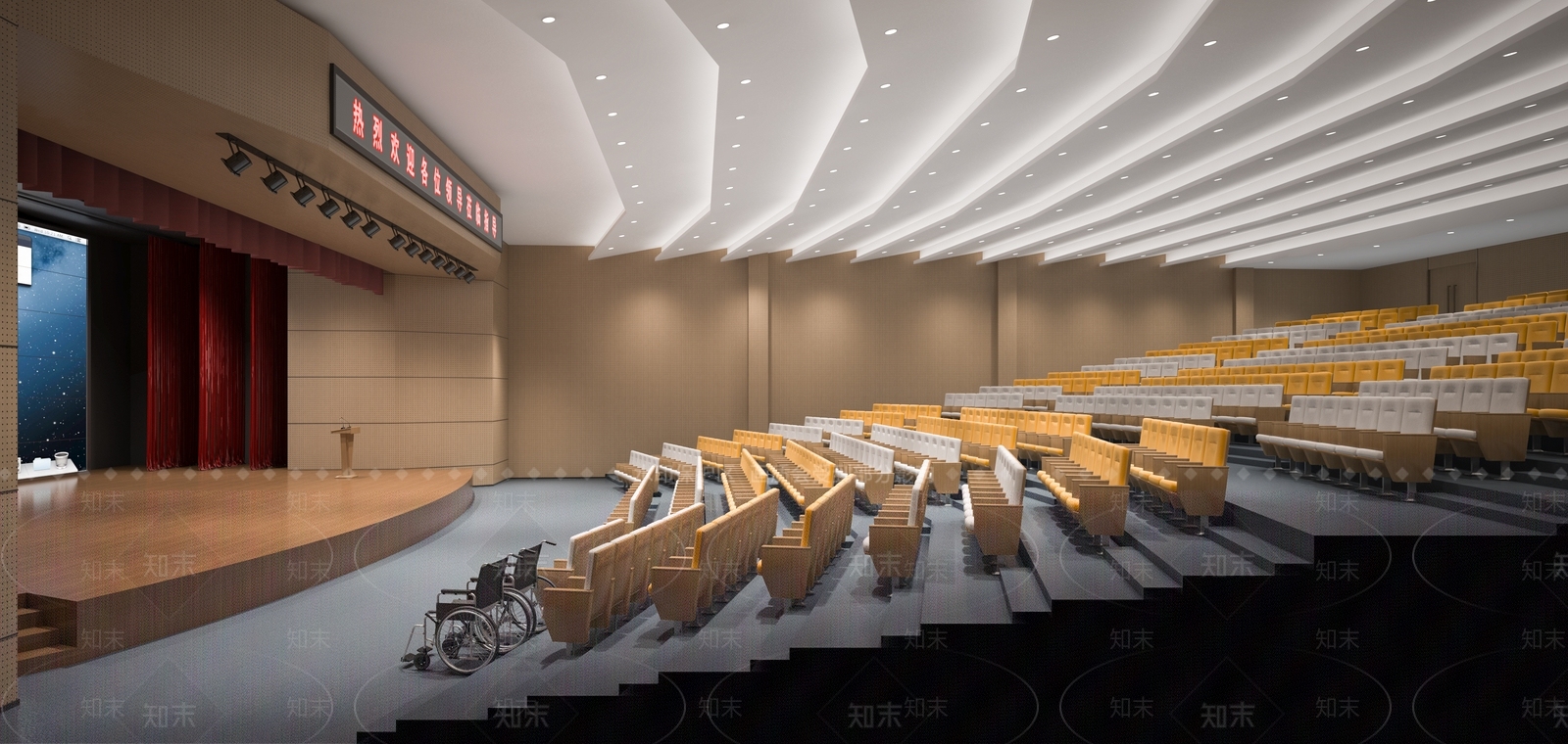 现代报告厅3D模型下载【ID:1102464079】