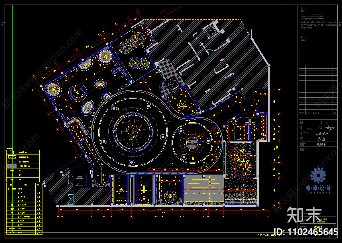 现代简约会所cad施工图下载【ID:1102465645】