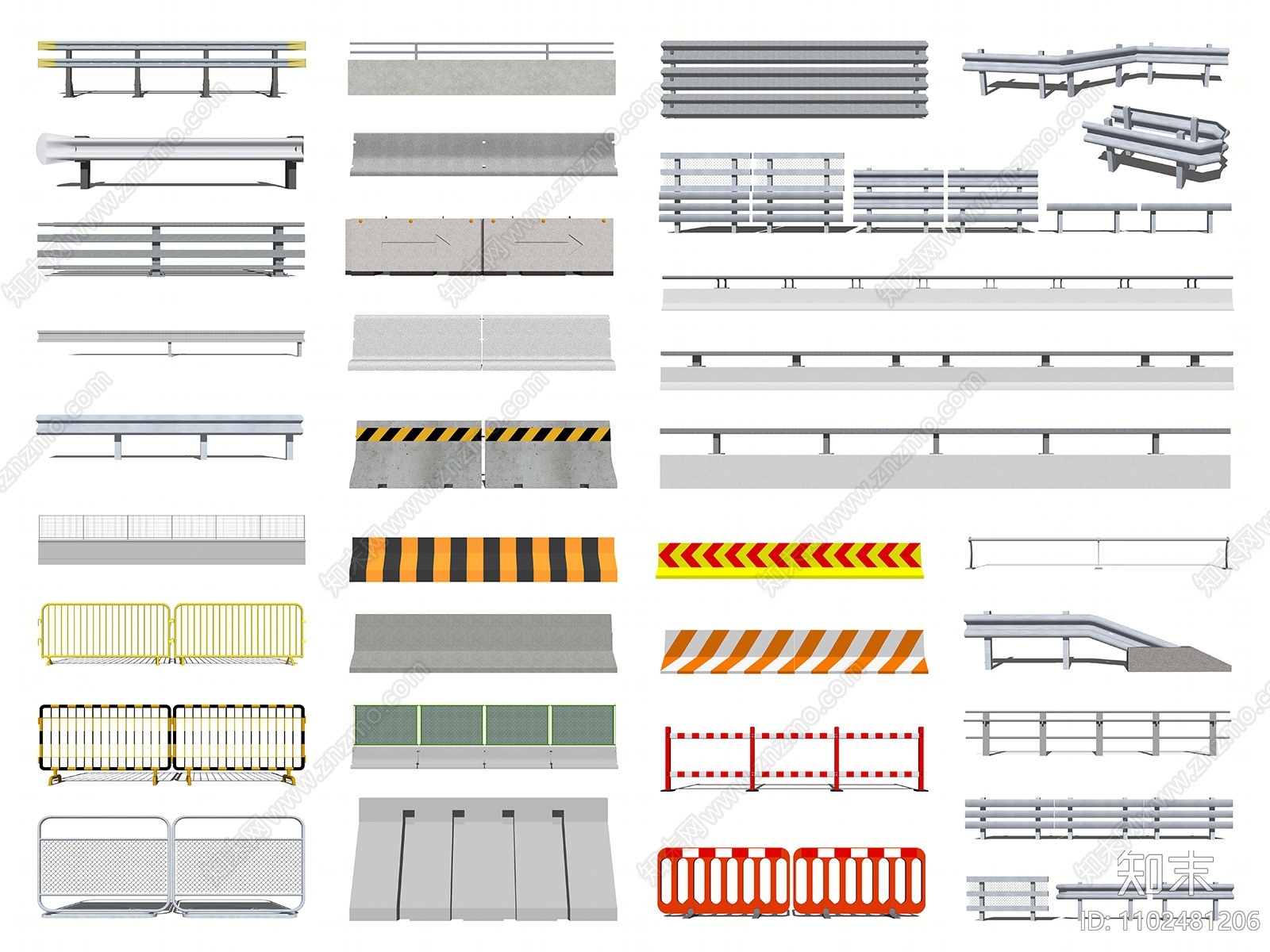 现代道路护栏SU模型下载【ID:1102481206】