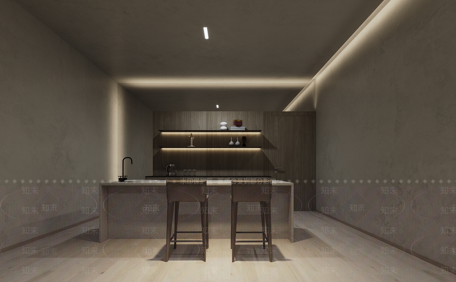 现代茶水间3D模型下载【ID:1102484162】