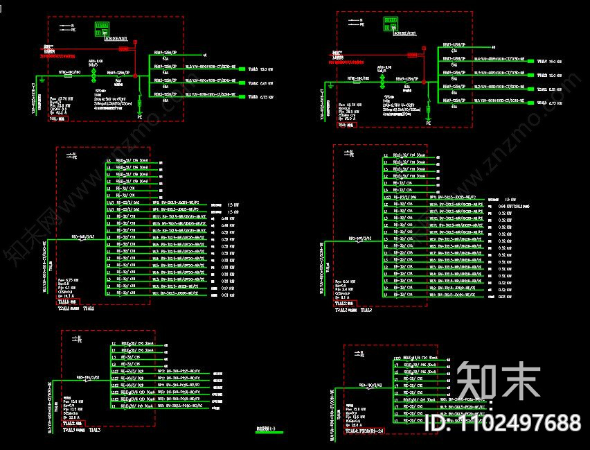 3层办公楼建筑暖通给排水施工图下载【ID:1102497688】