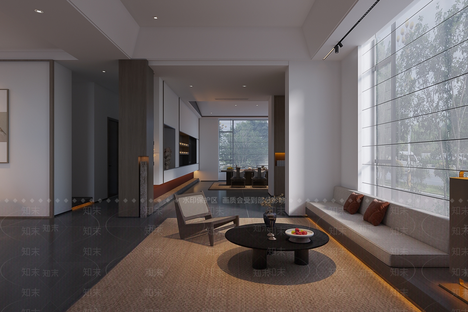 新中式民宿茶室3D模型下载【ID:1106125864】