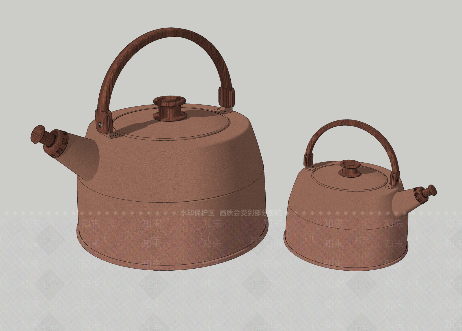 现代茶具SU模型下载【ID:1102509100】