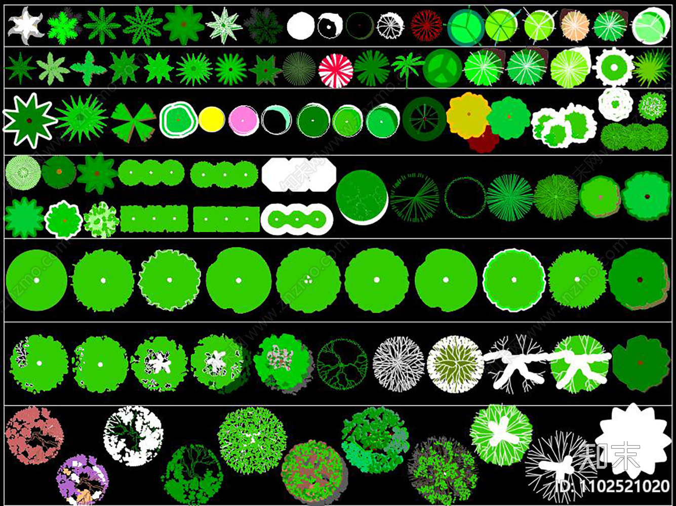 植物CAD施工图施工图下载【ID:1102521020】