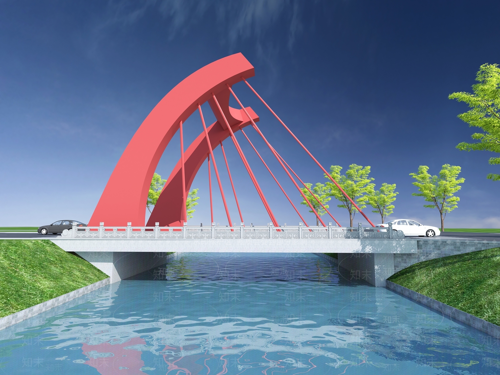 现代桥3D模型下载【ID:1102529915】