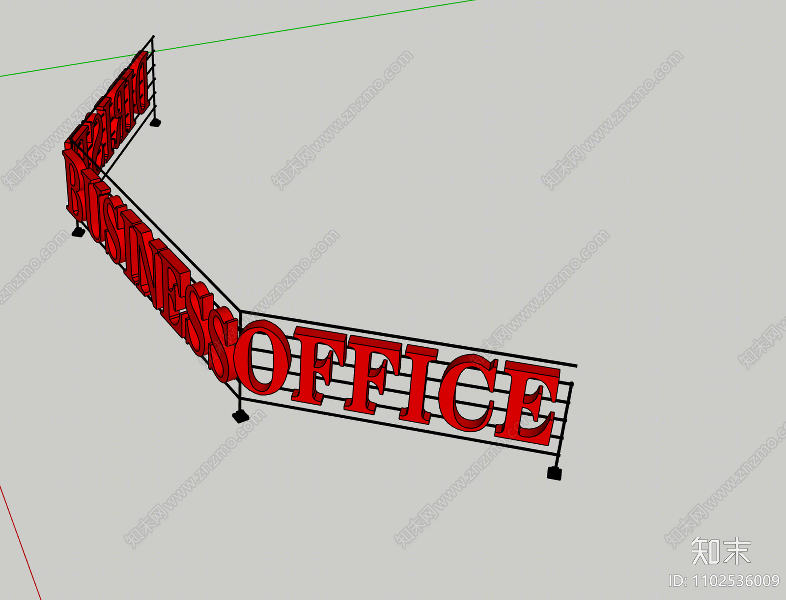 现代指示牌SU模型下载【ID:1102536009】