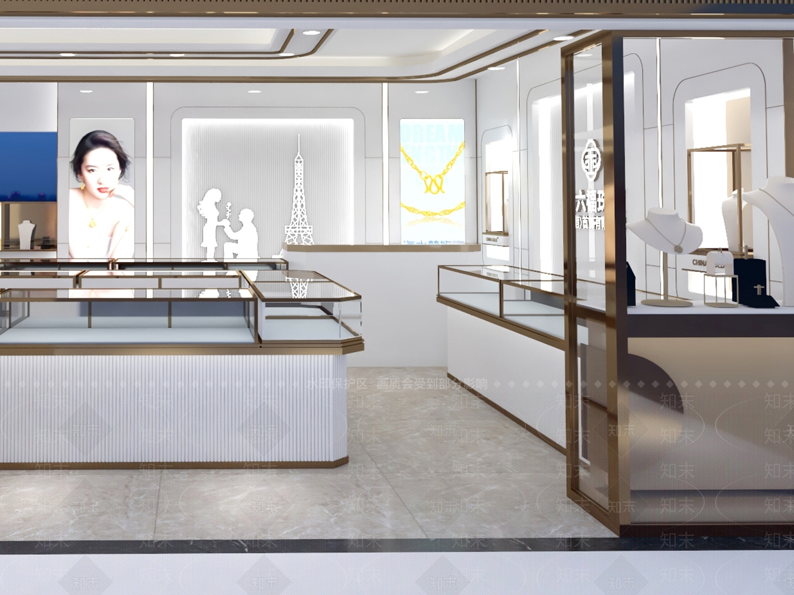 现代珠宝店SU模型下载【ID:1102537946】